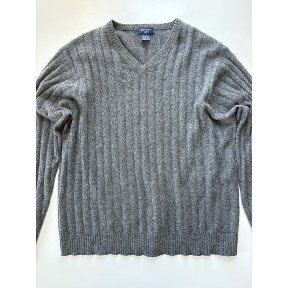 Dockers Cashmere Men’s Sweater Grey Large